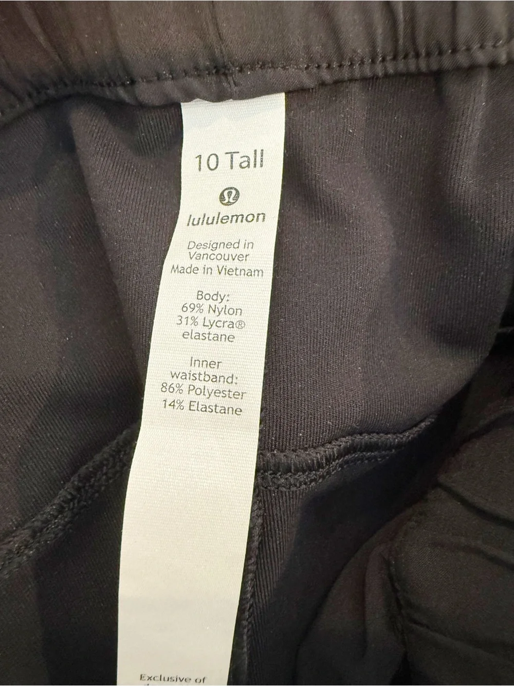 LULULEMON On The Fly Pants in Black size 10 Tall Drawstring Ankle Athleisure